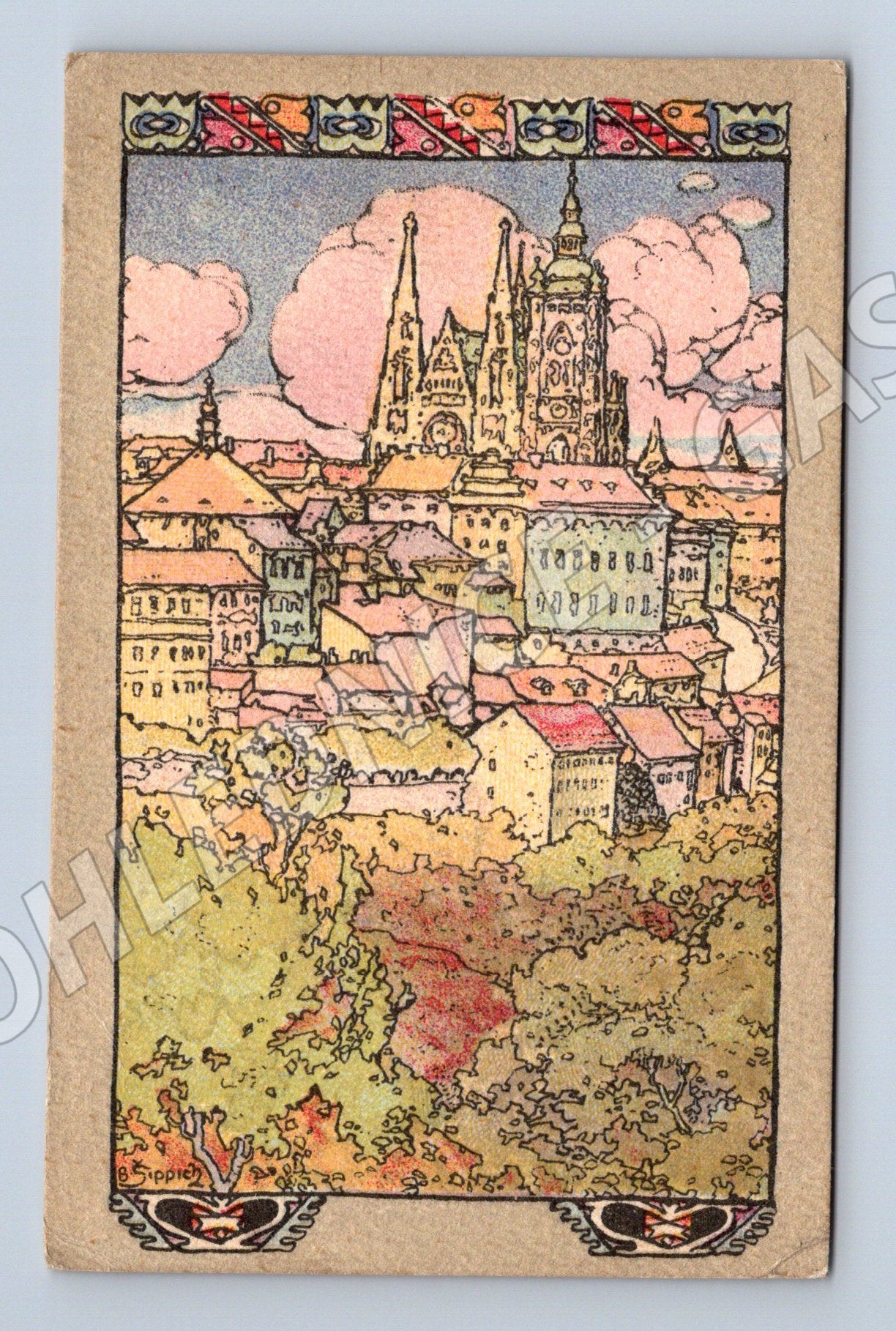 Pohlednice Praha Chrám sv Víta Šippich (M4383)