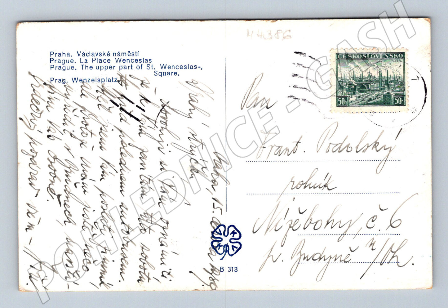 Pohlednice Praha Václavské náměstí (M4386)