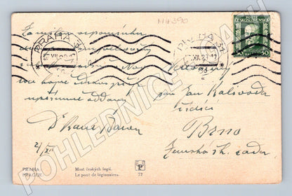 Pohlednice Praha Most českých legií 1927 (M4390)