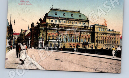 Pohlednice Praha Národní divadlo kolorovaná (M4391)