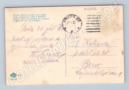 Pohlednice Praha pohled na mosty JKO (M4392)