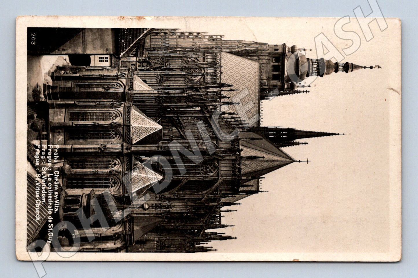 Pohlednice Praha Chrám sv Víta historická (M4399)