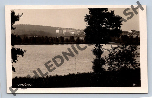 Pohlednice zámek Opočno u rybníka (M440)