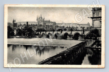 Pohlednice Praha Karlův most a Hradčany (M4402)
