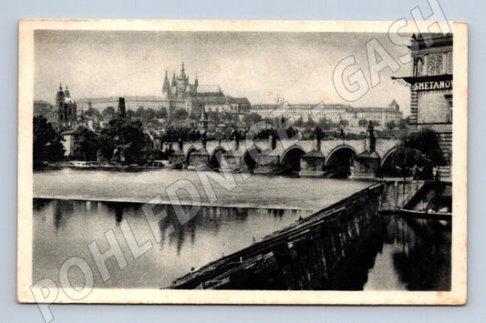 Pohlednice Praha Karlův most a Hradčany (M4402)