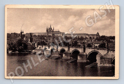 Pohlednice Praha Karlův most a Hradčany (M4403)