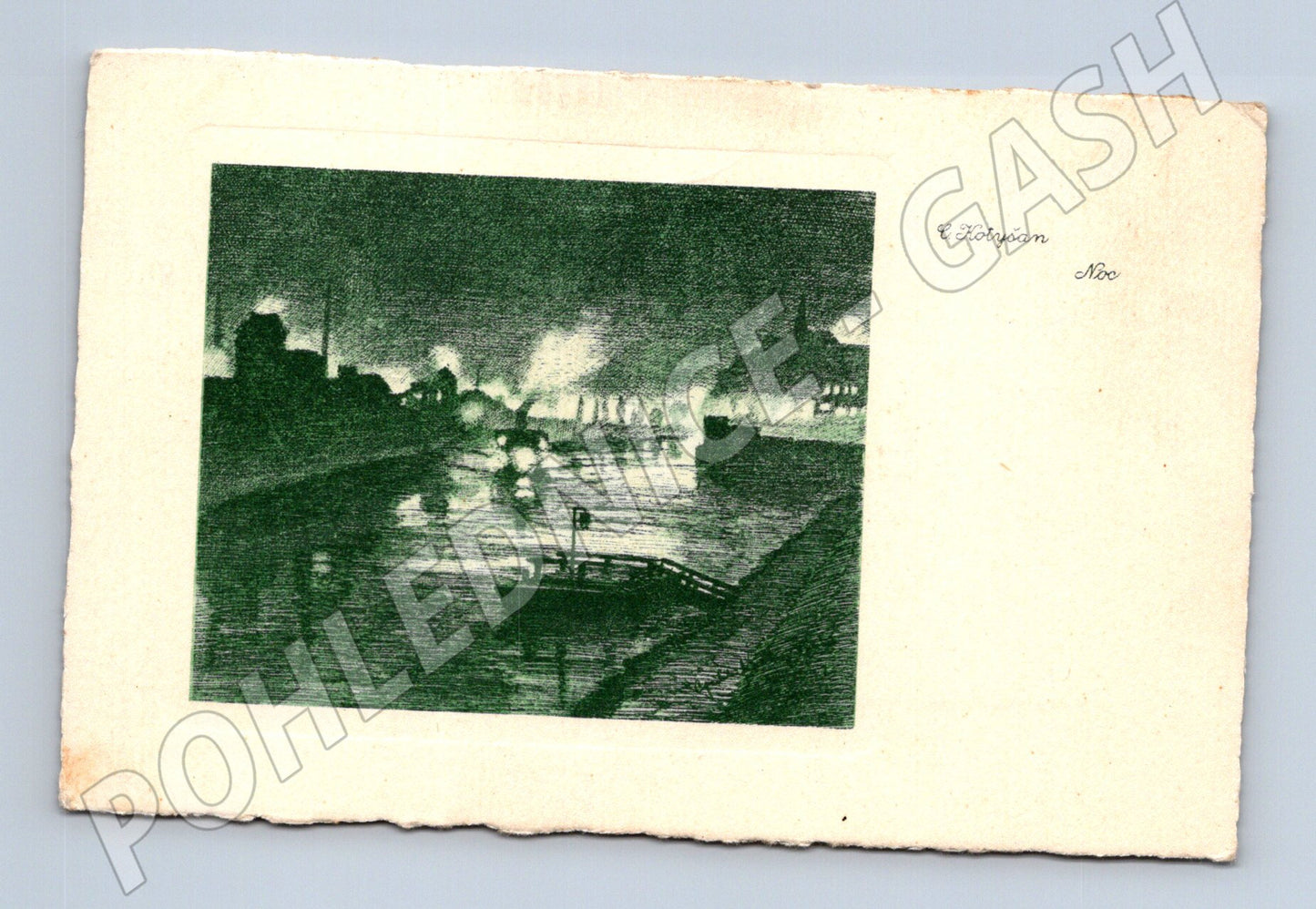 Pohlednice Praha noční loď U Kotyšan (M4410)