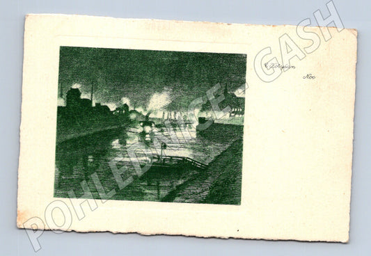 Pohlednice Praha noční loď U Kotyšan (M4410)