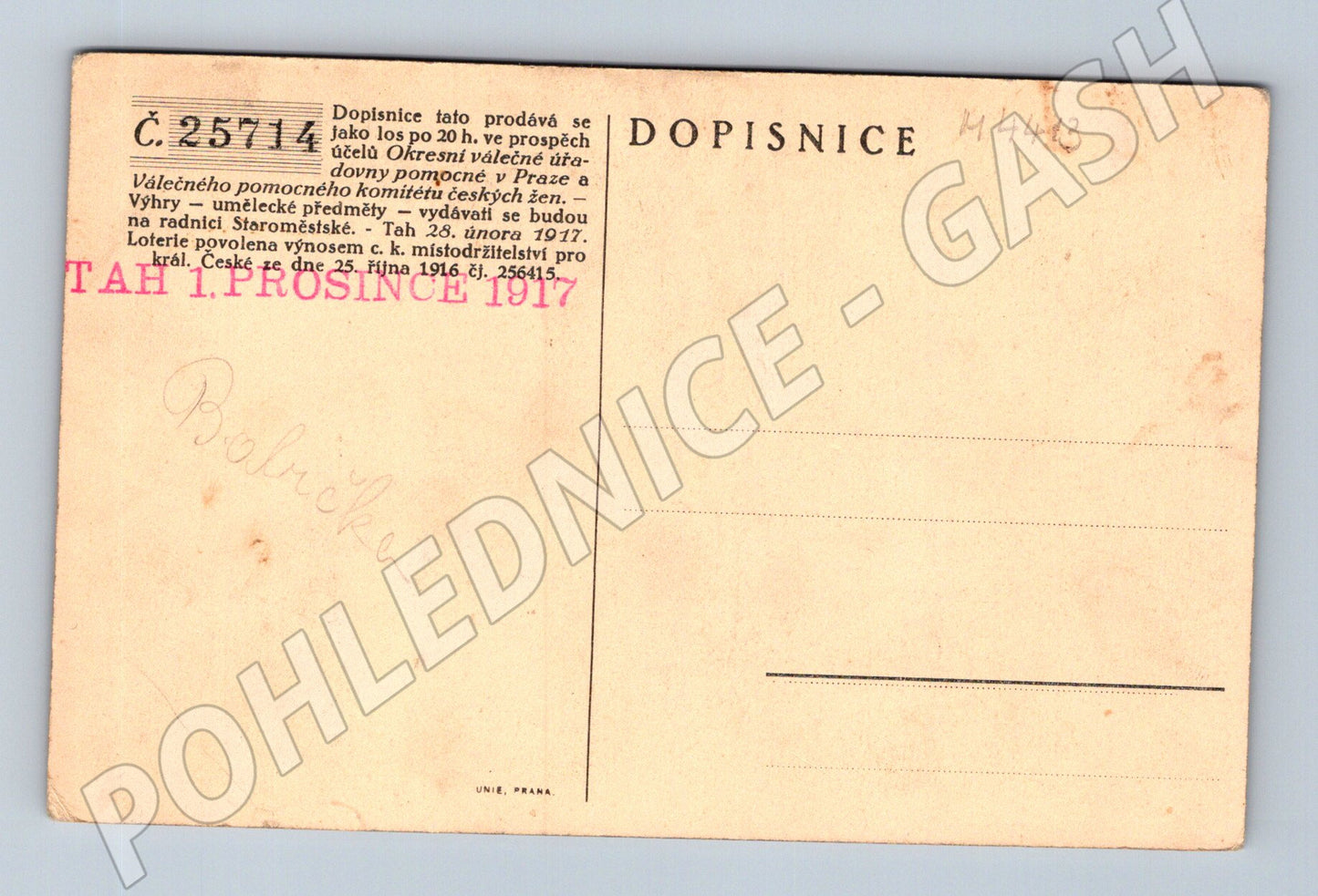 Pohlednice Praha panorama Hradu historická (M4413)