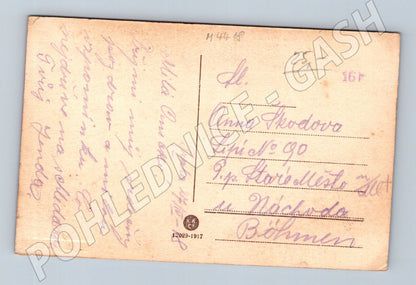 Pohlednice Praha Hradčany Karlův most kolorovaná (M4418)