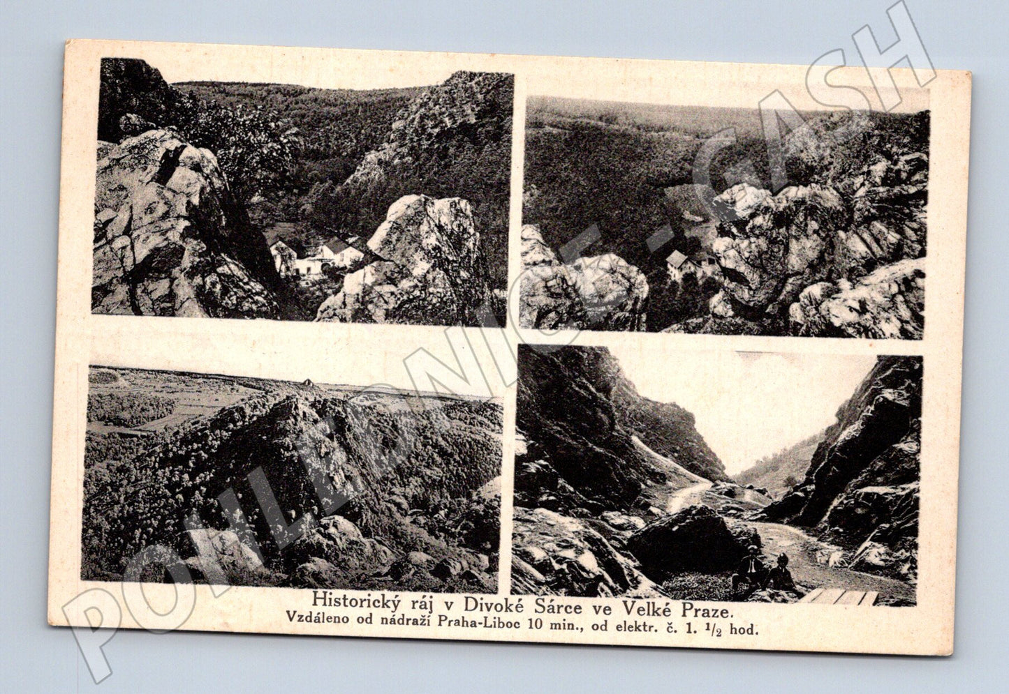 Pohlednice Praha Divoká Šárka historická (M4421)