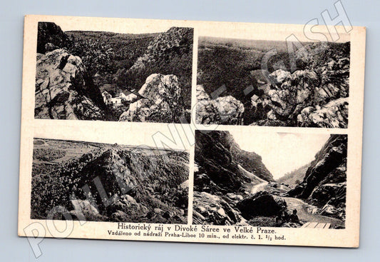 Pohlednice Praha Divoká Šárka historická (M4421)