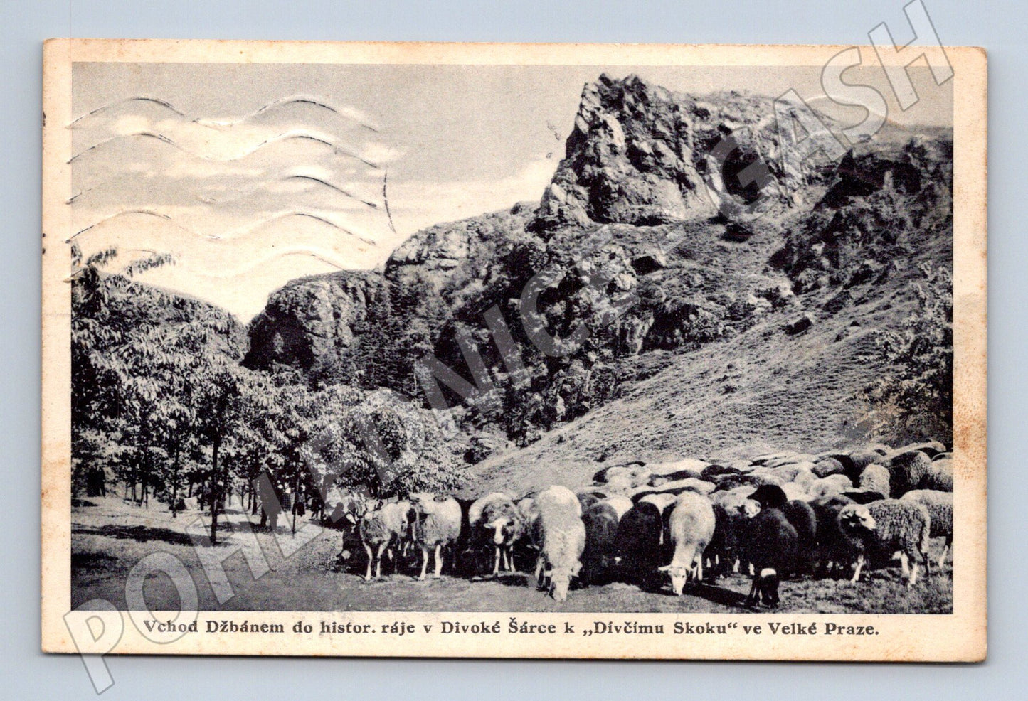 Pohlednice Divoká Šárka Dívčí skok Praha (M4422)