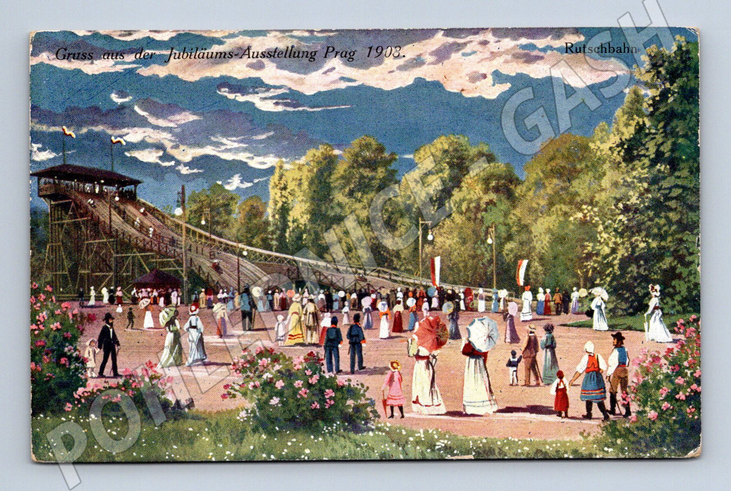 Pohlednice Praha Jubilejní výstava Rutschbahn (M4424)