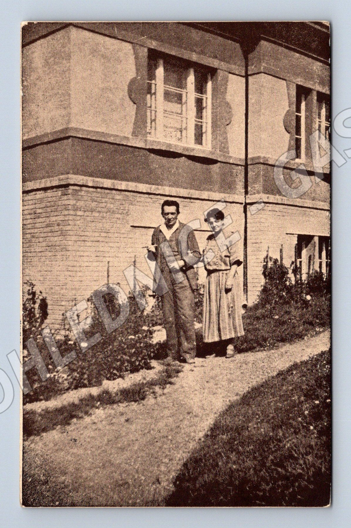 Pohlednice ČSR zahrada ženy dítě Masaryk (M4429)