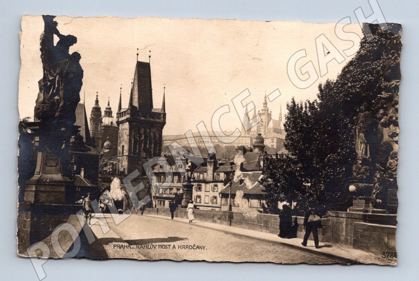 Pohlednice Praha Karlův most a Hradčany (M4433)