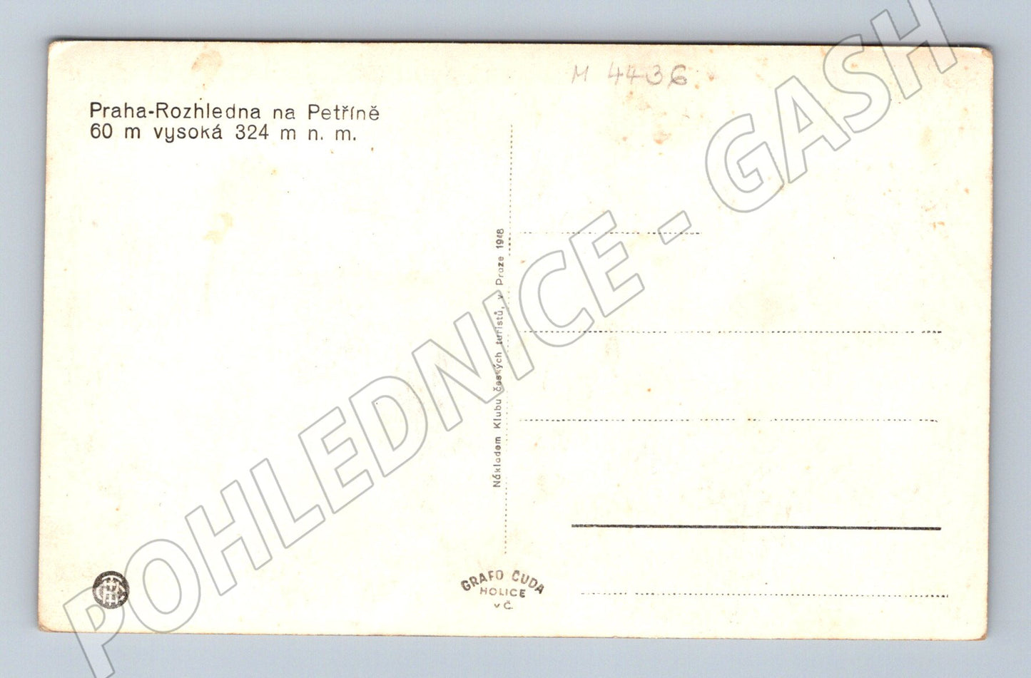 Pohlednice Praha rozhledna na Petříně (M4436)