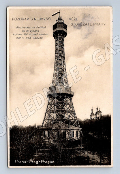 Pohlednice Praha rozhledna na Petříně (M4437)
