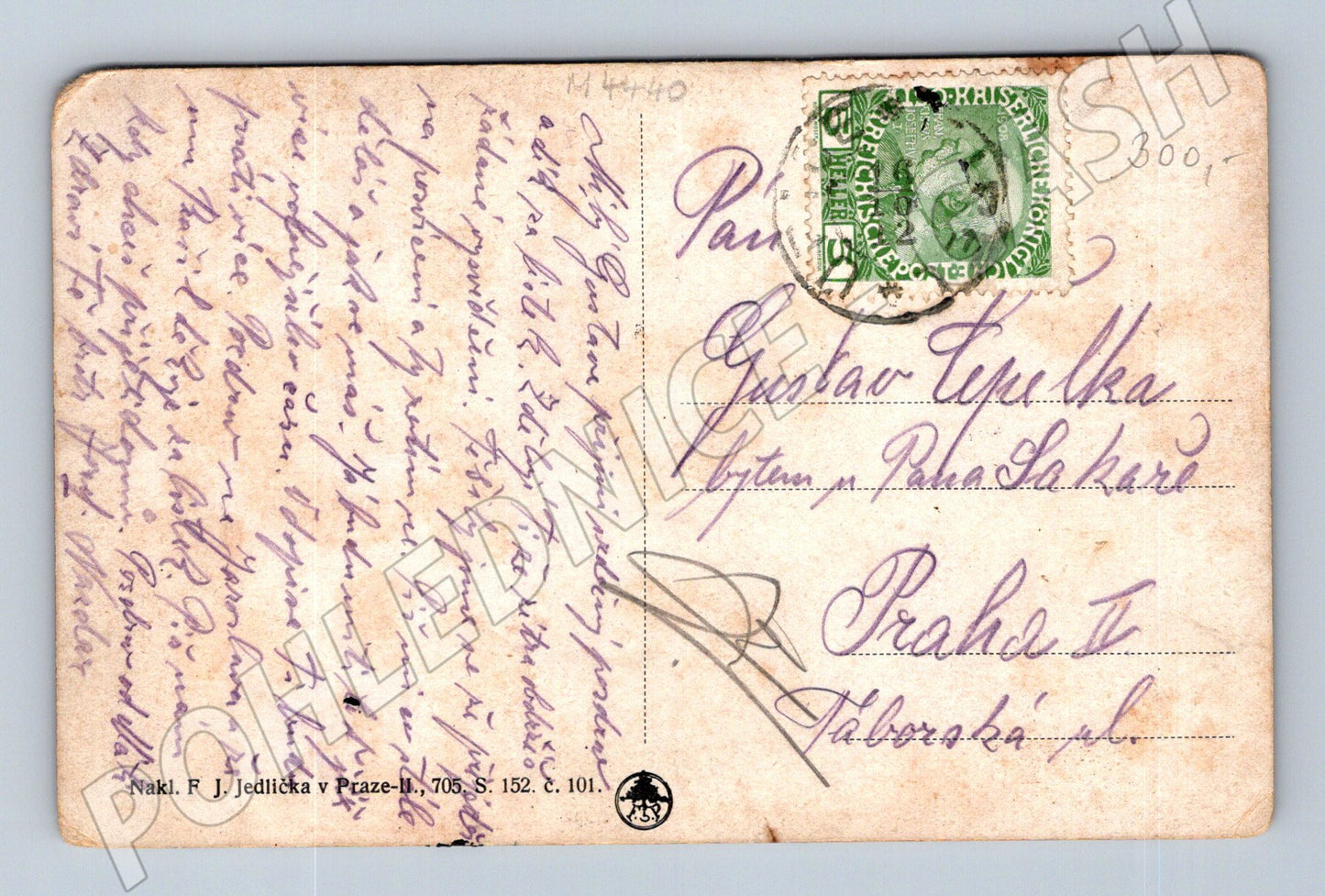 Pohlednice převoz koruny svatováclavské Praha (M4440)