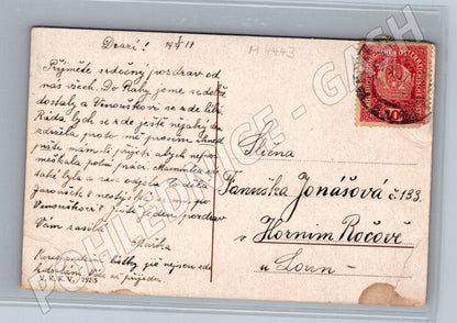 Pohlednice Praha Riegrovo nábřeží kolorovaná (M4443)