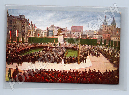 Pohlednice Praha odhalení pomníku Palackého (M4446)