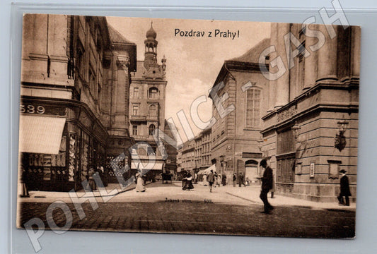 Pohlednice Pozdrav z Prahy Železná ulice (M4447)