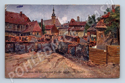 Pohlednice Praha Ziegengasse kostel Barnabitů (M4449)