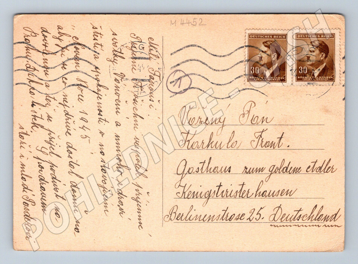 Pohlednice Praha zasněžené Hradčany historická (M4452)