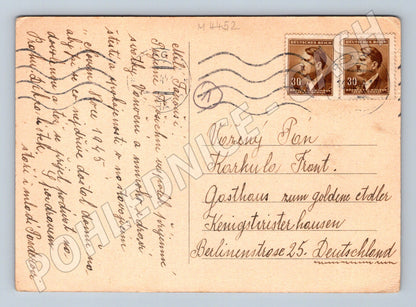 Pohlednice Praha zasněžené Hradčany historická (M4452)