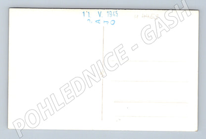 Pohlednice Praha Staroměstský orloj poškozený 1945 (M4453)