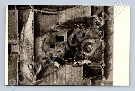 Pohlednice Praha Staroměstský orloj poškození 1945 (M4454)