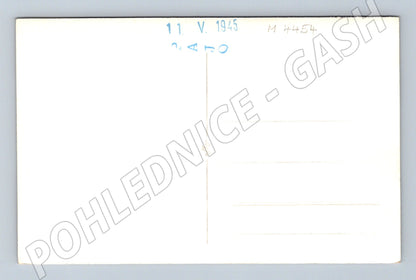 Pohlednice Praha Staroměstský orloj poškození 1945 (M4454)