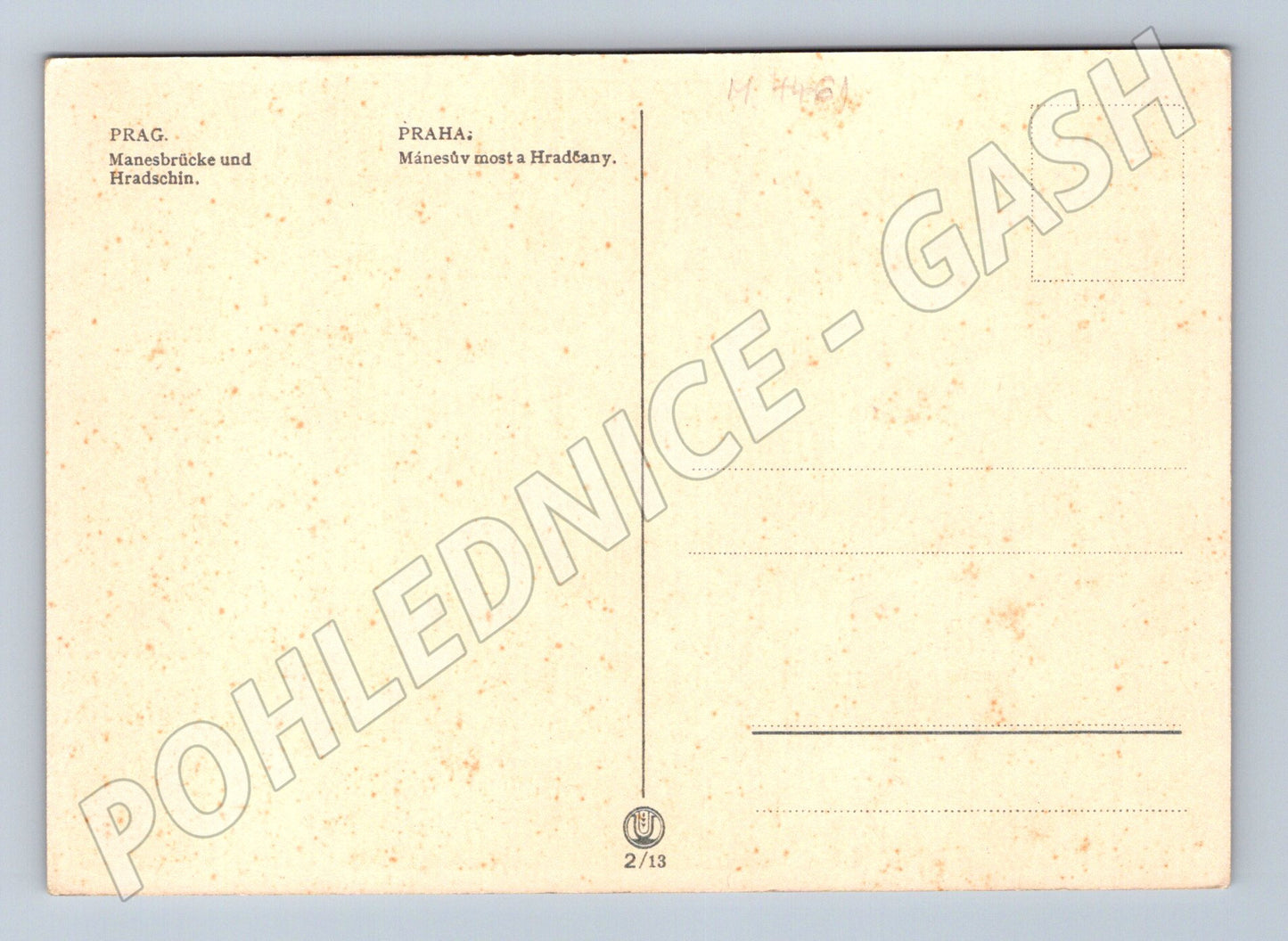 Pohlednice Praha Mánesův most a Hradčany (M4461)