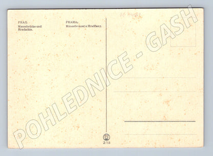 Pohlednice Praha Mánesův most a Hradčany (M4461)