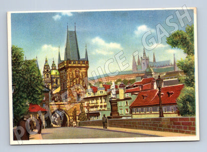 Pohlednice Praha Malostranské mostecké věže (M4462)