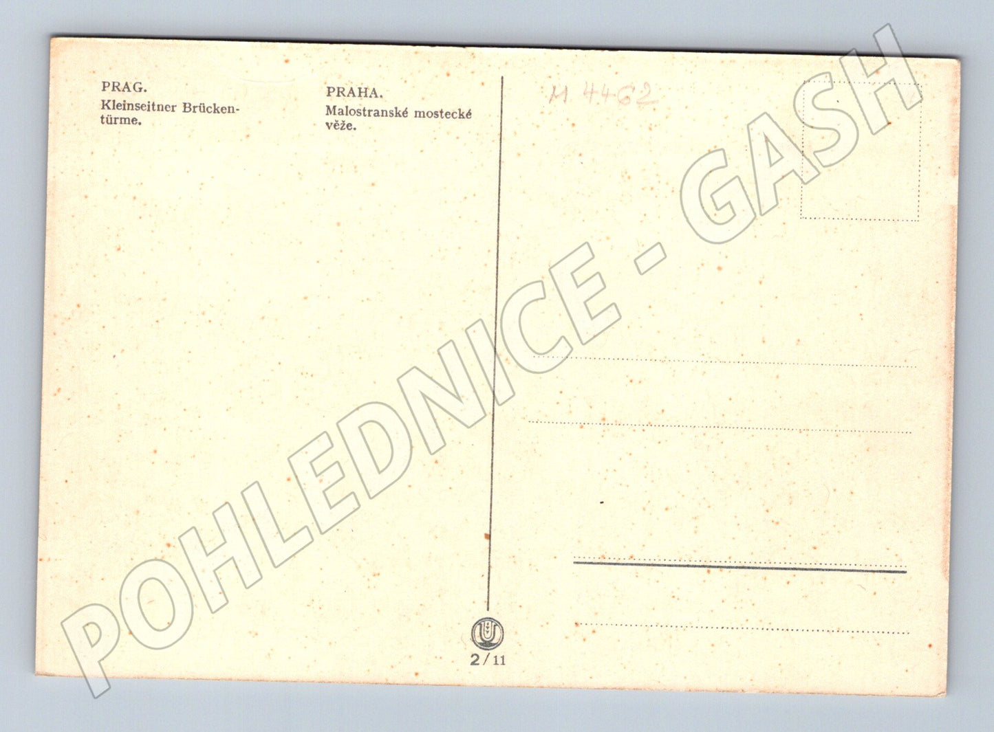 Pohlednice Praha Malostranské mostecké věže (M4462)
