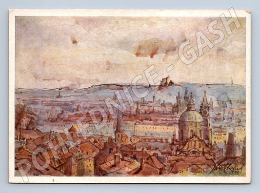Pohlednice Praha husitská J Slavíček (M4464)