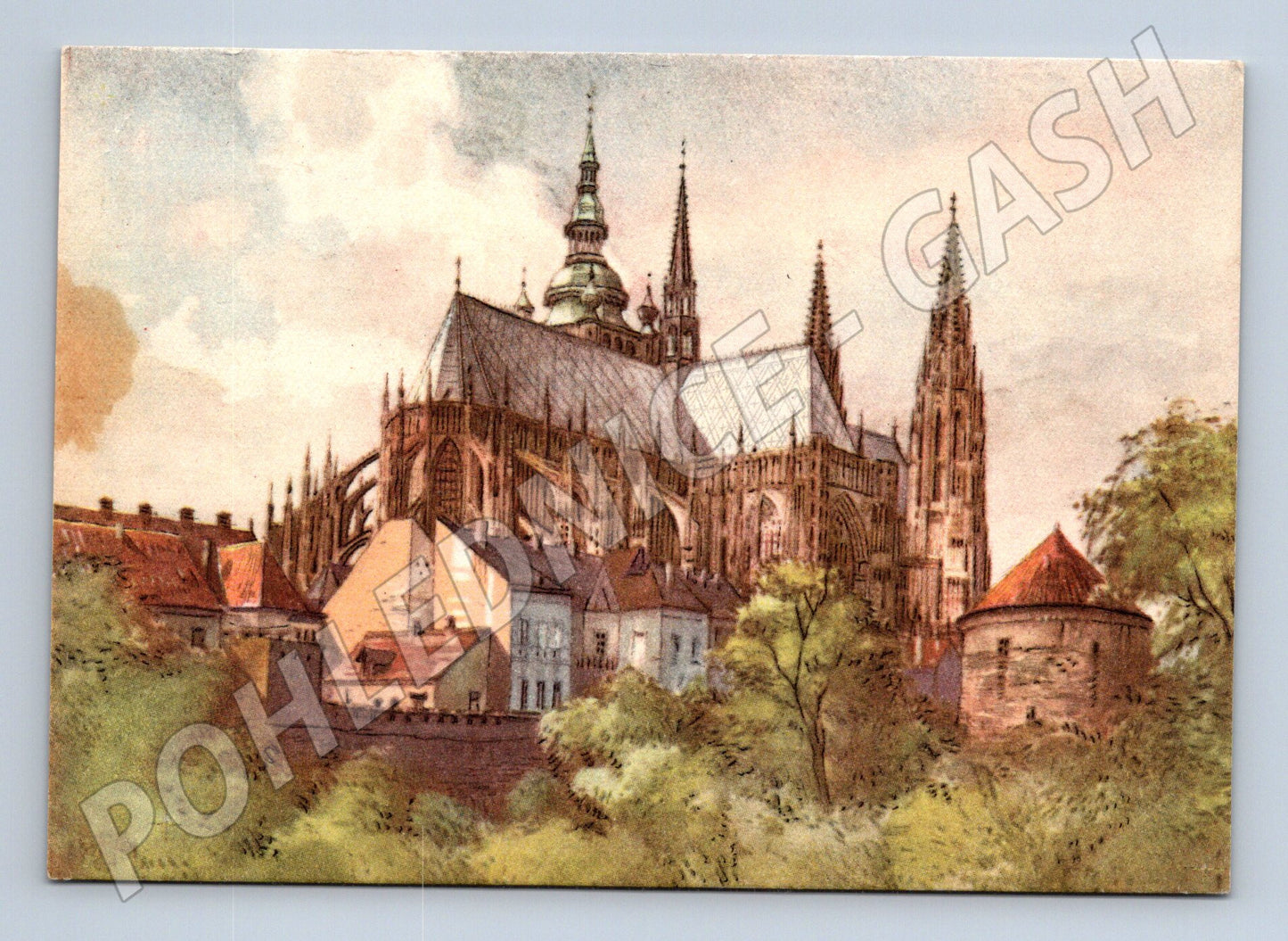 Pohlednice Praha Hradčany Vojtěch Kubašta (M4465)