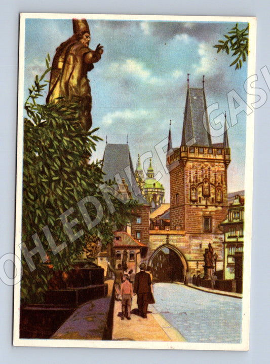 Pohlednice Praha Malostranské věže kolorovaná (M4468)