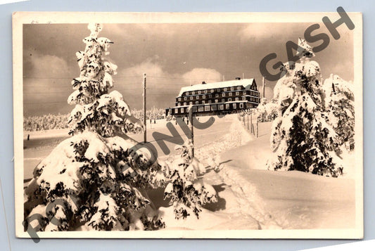 Pohlednice Krkonoše Sokolská bouda zima (M447)