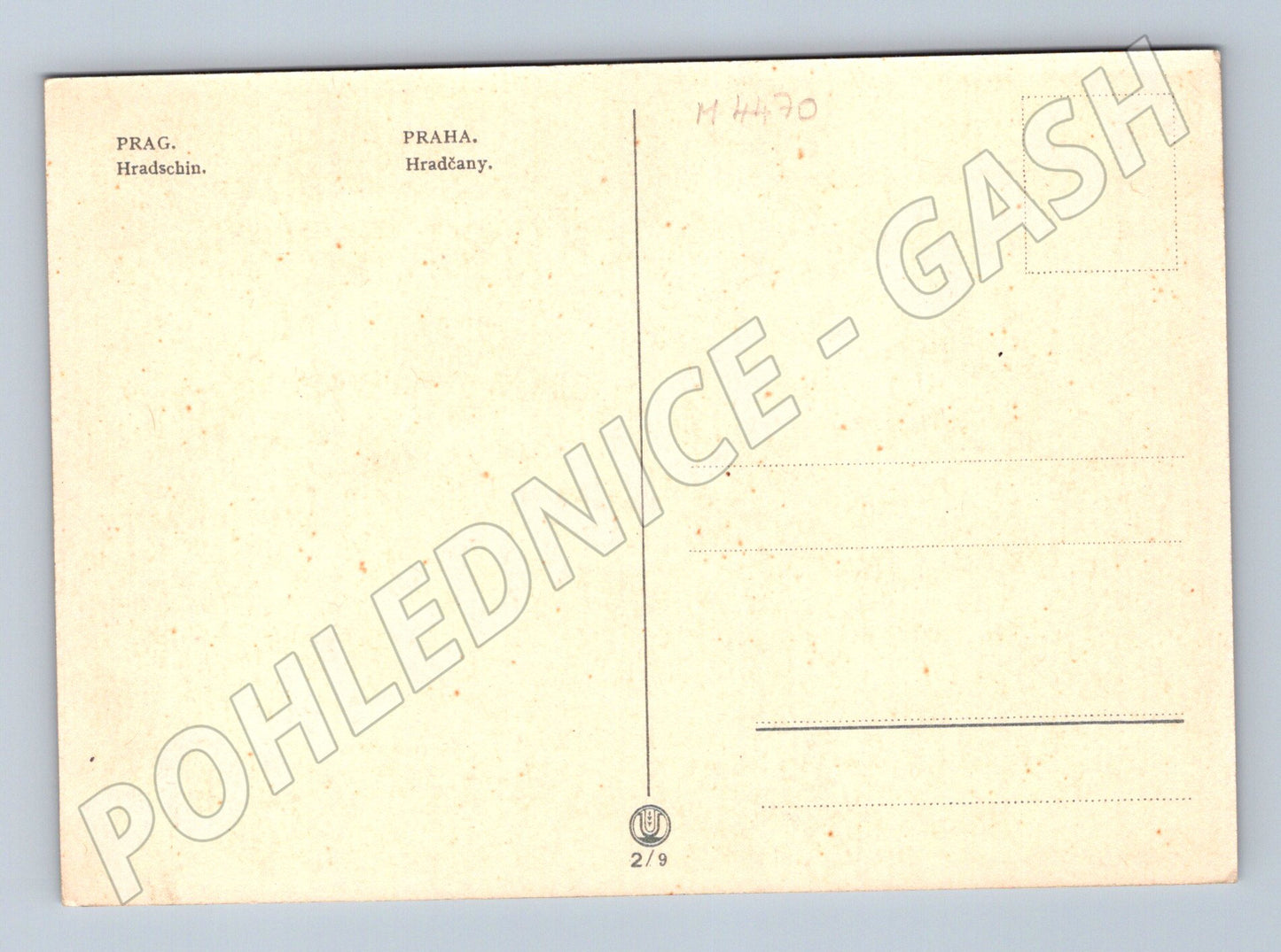 Pohlednice Praha Hradčany malovaná (M4470)