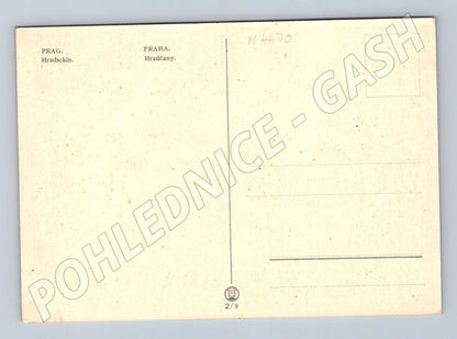 Pohlednice Praha Hradčany malovaná (M4470)