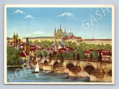 Pohlednice Praha Karlův most a Hradčany (M4471)