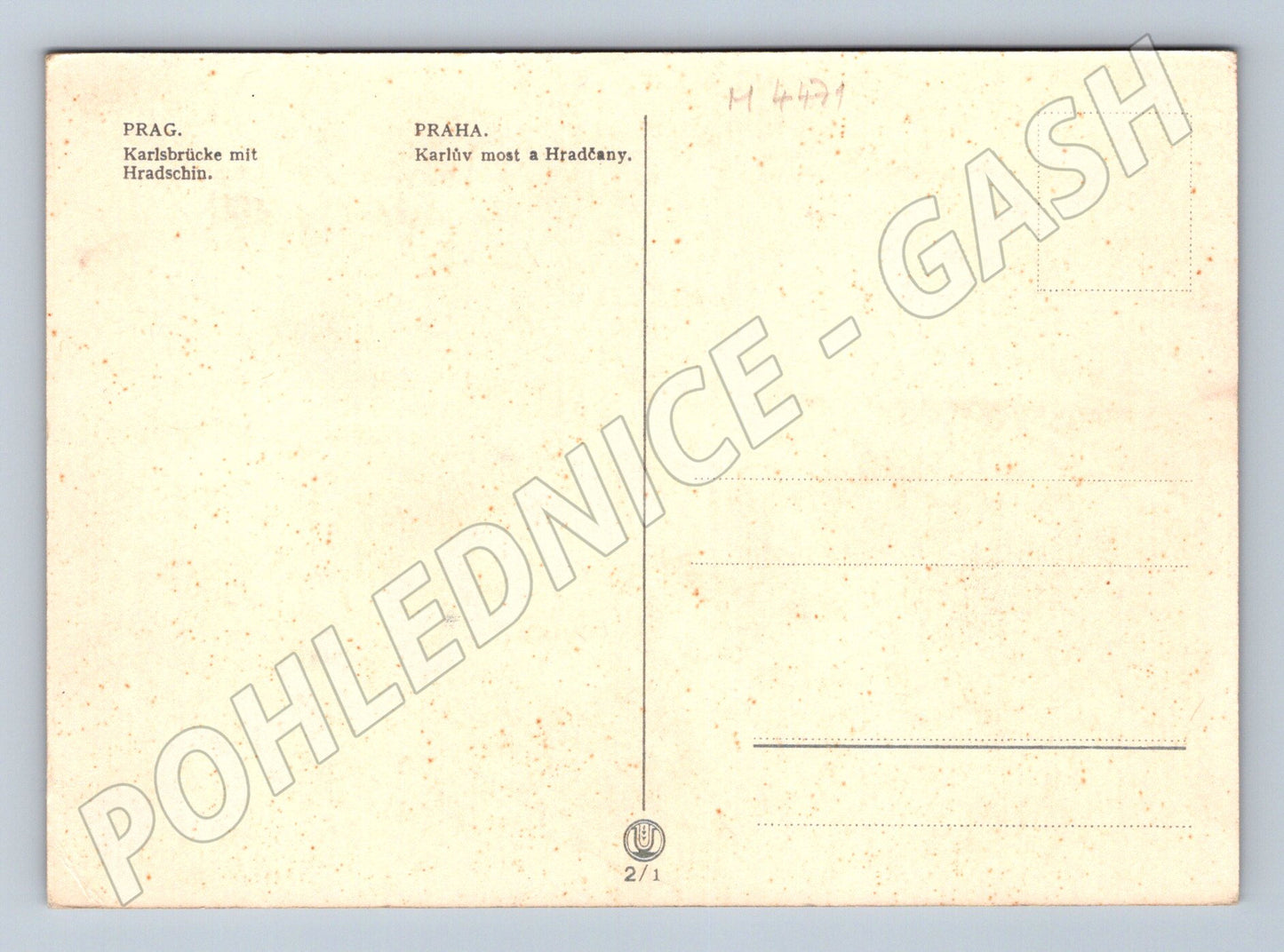 Pohlednice Praha Karlův most a Hradčany (M4471)