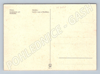Pohlednice Praha Karlův most a Hradčany (M4471)