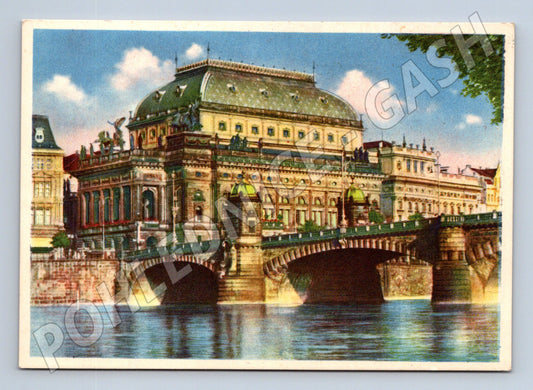 Pohlednice Praha Národní divadlo kolorovaná (M4472)