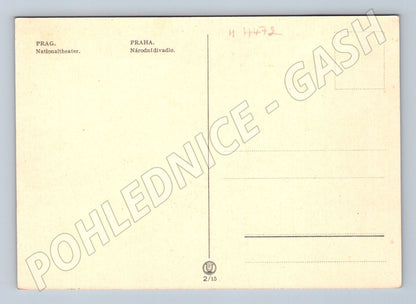 Pohlednice Praha Národní divadlo kolorovaná (M4472)