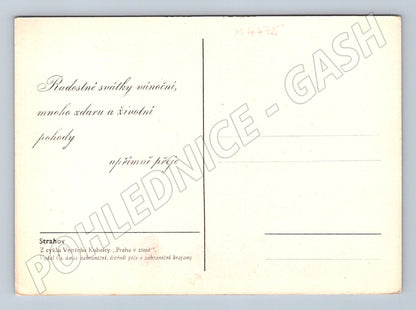 Pohlednice Praha Strahov v zimě Kubašta (M4475)