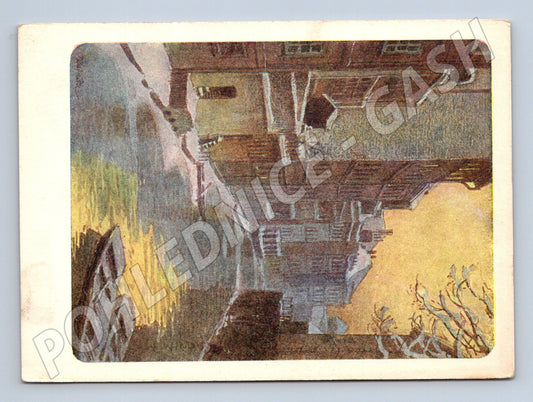 Pohlednice Praha Čertovka v zimě Kubašta (M4478)