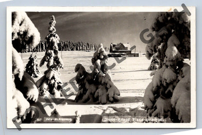 Pohlednice Krkonoše Achm Baude Riesengebirge 1936 (M448)
